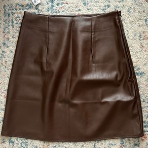 Old Navy Faux Leather Skirt - Brown